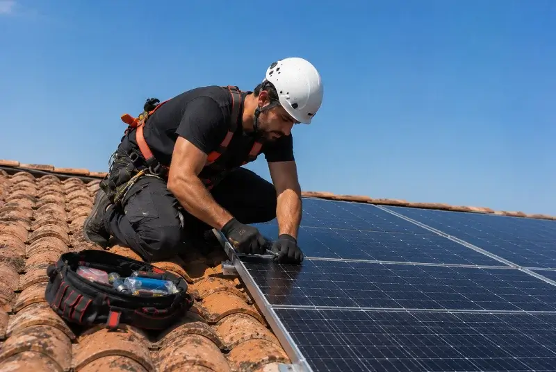 Maintenance et monitoring de panneaux solaires à Haspres