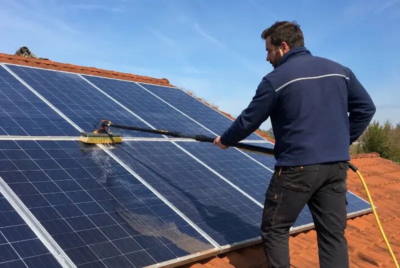Nettoyage et entretien de panneaux solaires à Haspres